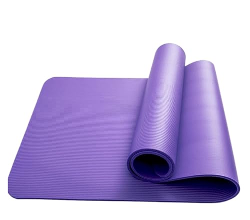 Esterilla Yoga Colchonetas de yoga gruesas y antideslizantes for gimnasio, pilates, deporte, culturismo, fitness, gimnasia(Purple)