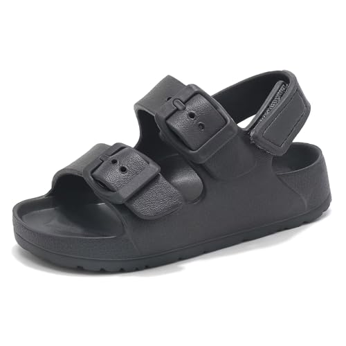 Image of Toddler Girls Boys Sandals Adjustable Buckle EVA Slipper Sandals With Hook Loop Back Strap