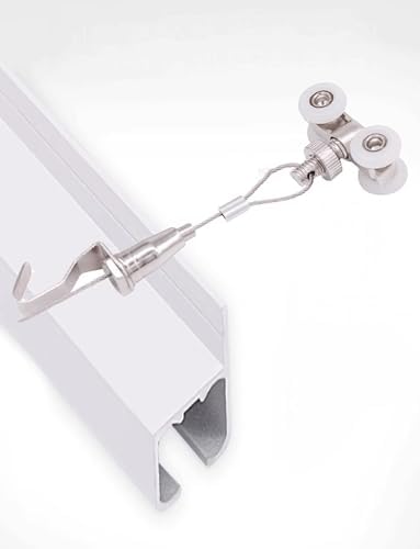 Adjustable Picture Hanger Track Kit - Heavy Duty Art Hanging System for Home Decor & Gallery, Includes 1 Hook, 350cm/137in Aluminum Track for Easy Display