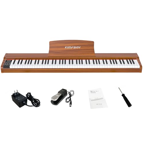 電子ピアノ 88鍵盤 ペダル付き 木製 電子 ピアノ 88鍵 携帯 Piano 714p2a1RQBL.jpg_BO30,255,255,