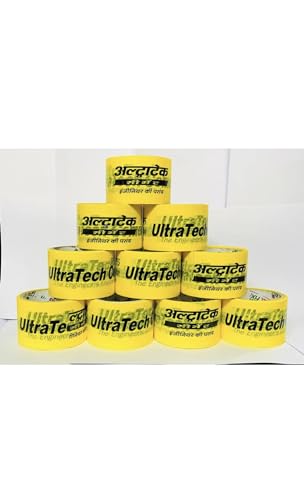 Image of Smartsupply Yellow Ultratech Self Adhesive Tape / /30Meter Length and 2.5 Inch Width / /Pack Of 4 Piece