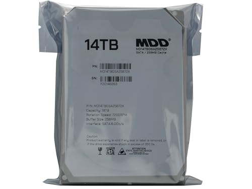 Image of MDD MAXDIGITALDATA MDD 14TB 7200RPM SATA 6Gb /s 256MB Cache 3.5-inch Internal Desktop Hard Drive (Renewed)