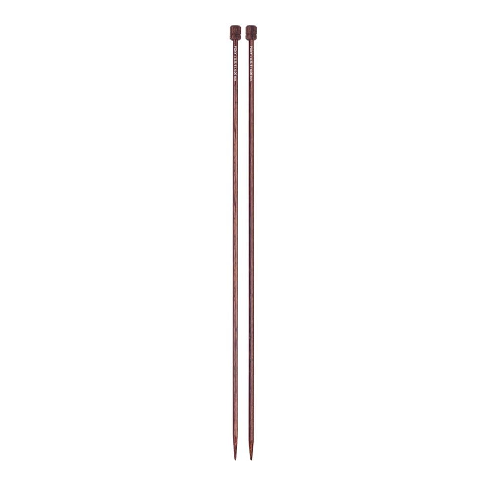Pony Perfect Single Pointed Knitting Needles Wood 35cm 4.00mm - 1pc