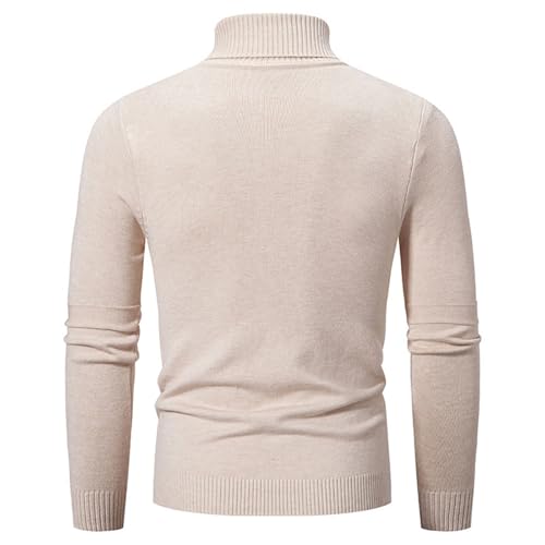 Men's Slim Fit Sweater 2025 Turtleneck Knitted Pullover Casual Basic Knit Jumper Fall Winter Thermal Sweaters4