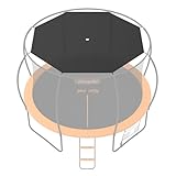 jumpfly Trampoline Shade Cover, Trampolines Cover for 12FT 8 Straight Pole Round Trampolines Sun Protection, Easy to Install,Trampoline Accessories for Backyard Playground