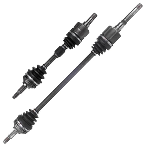 Image of Detroit Axle - Front CV Axles for Dodge Grand Caravan | Chrysler Town & Country Plymouth Grand Voyager, Complete CV Axle Shafts Assembly Replacement
