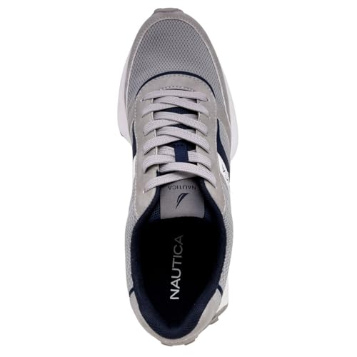 Image of Nautica Men's Lace-Up Sneakers - Casual, Stylish, and Comfortable for Walking