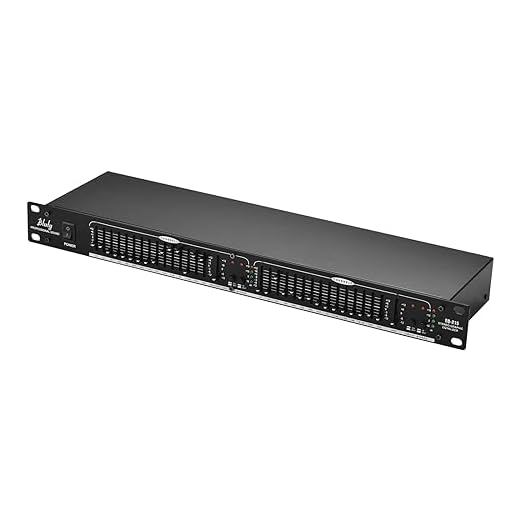 Btuty Audio Equalizer EQ-215 Dual Channel 15-Band Equalizer 1U Rack Mount 2-channel Stereo Graphic Equalizer Stereo Equalizer Graphic Equalizer