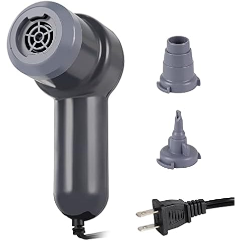 River Tube Inflatable Pump, Portable Quick-Fill Air Pump with 2 Nozzles Cover