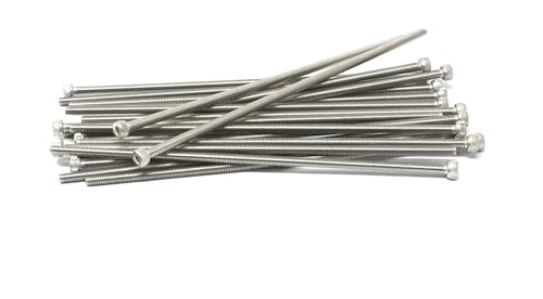 Image of iexcell 20 Pcs M4 x 150mm Thread Pitch 0.7 mm Stainless Steel 304 Hex Socket Head Cap Screws Bolts Kit