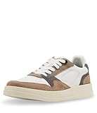 Steve Madden Men's Dynamo Sneaker, Taupe w/White, 9.5
