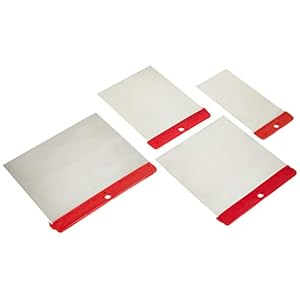 Toolland Plamuurmes, set, 4 stuks, kunststof handvat