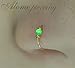 14k Gold Filled Green Opal Nose Ring Hoop – Dainty 24G Thin 7mm Nostril Piercing Jewelry with 2mm Opal Bead – Handmade Lightweight Gold Filled Piece for Sensitive Skin