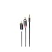 Produktbild shiverpeaks 3,5mm Mini-St. - 2X Cinchstecker Rund sw, 1,5m