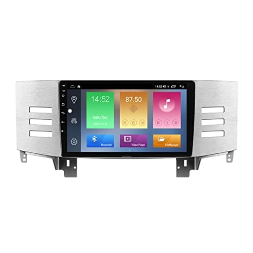 YLCCC Bilradio stereo GPS kompatibel med Toyota Tillbehör för (2004-2009) Mark Android Sat Nav Head Unit Multimedia Player Support 4G + WiFi/SWC/CarPlay/Bluetooth/Pekskärm,4 Core WiFi: 2+32GB