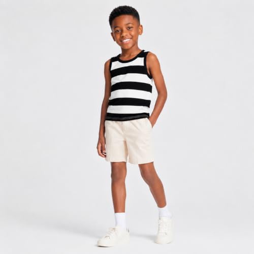 Image of Mud Kingdom Boys Girls T-Shirts Rainbow Stripe Cotton Unisex Top
