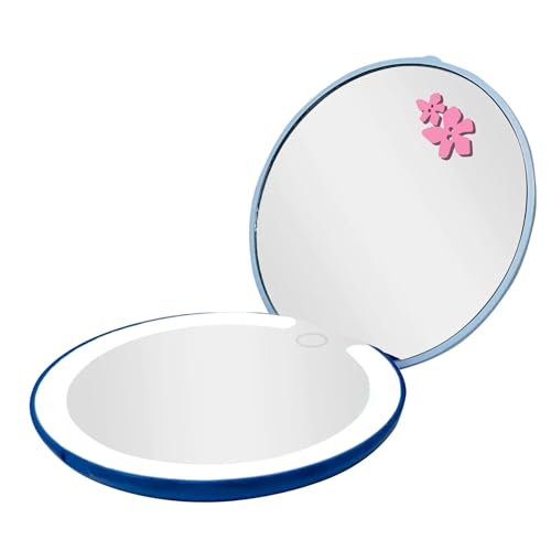 Miroir compact double face Stitch LED luminosité réglable