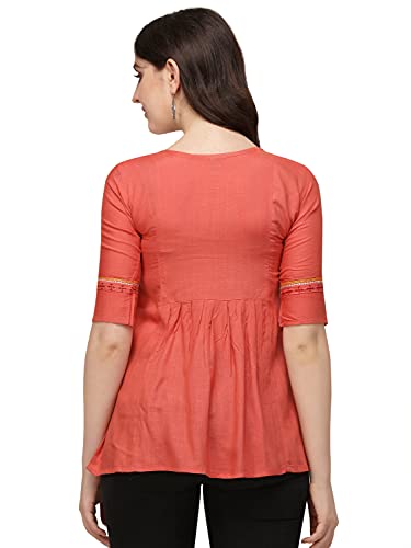 Image of Riva Enterprise Rayon Fabric with Embroidery Stitched Top