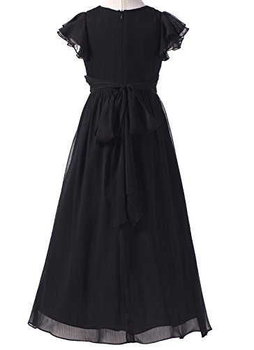 Junior Bridesmaid Dress Prom Party Dresses Long Flower Girl's Dress2