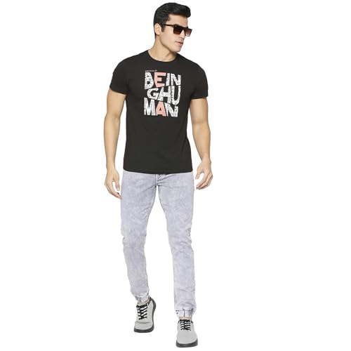 Image of Being Human Grey Jogger Fit Men's Denims Clothing