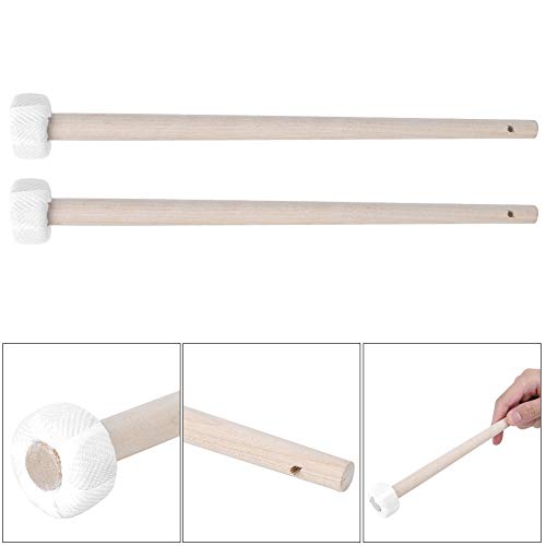 Gonghamer, 2 STUKS Esdoornhout Kleine Gonghamer Gong Mallet Percussie Muziekinstrument Accessoire - Image 4