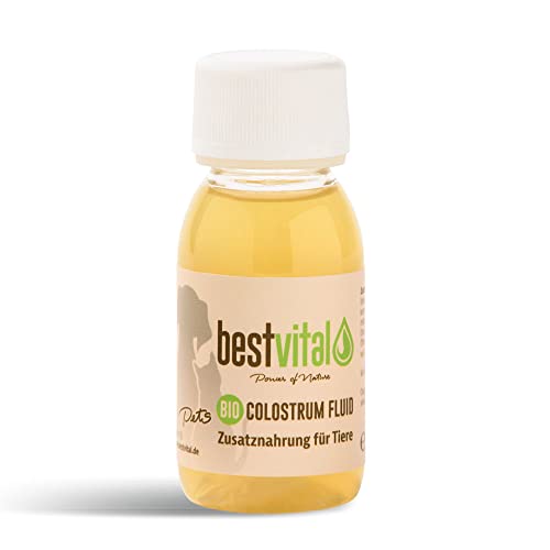 Bio Colostrum Fluid für Hund & Katze [3x60ml] - Flüssiger Immunbooster stärkt Immunsystem & Vitalität - Ideal für Magen, Darm & bei Allergie - Welpen & Senior - Deutsche Bio-Qualität