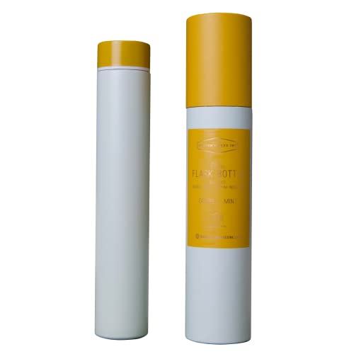Botella de agua aislada de acero inoxidable verde menta – 8 onzas sin BPA, botella térmica delgada de acero inoxidable de doble pared a prueba de fugas para cócteles, jugos, batidos, bebidas y más
