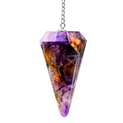 Image of Dreamy Amethyst Pendulum Dowsing Tool - Natural Crystal Pendulum for Spiritual Guidance - Premium Dowser Pendulum for Accurate Divination and Energy Healing - Perfect for Energy Healing