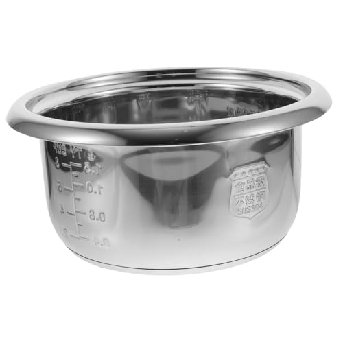 iplusmile Olla Interior de Acero Inoxidable Arrocera Capacidad Resistente y Antiadherente Repuesto para Cocina Doméstica