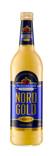 Nordbrand Eierlikör Exquisit – Cremiger Likör mit feiner Vanillenote, 20% Vol., ideal für Desserts & Cocktails (1x 0,7l)