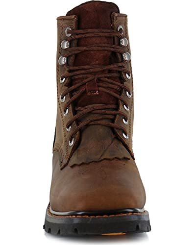 Cody James Men's 8" Mustang Waterproof Lace-Up Kiltie Work Boot Square Toe - Cwmr24