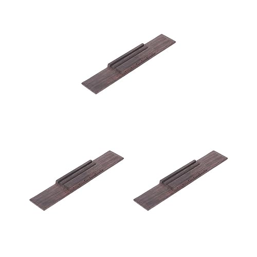 3のセット木製サドルナットギターブリッジ安定した頑丈なアクセサリーアップグレードパーツスタイル E, 真空プレス, 平置きサイズ