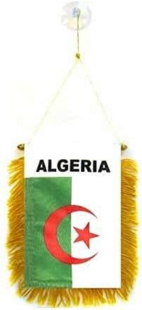 ALGERIA FLAG 15 x 10 cm with suction cup - ALGELINE FLAG 10 x 15 ...
