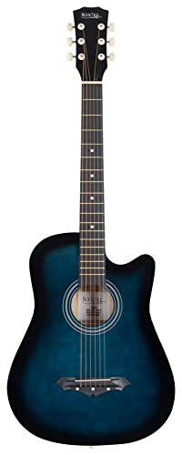 Rocktile WSD-5C-BUB Slim Line Set de guitare folk Blueburst - Les Beatles, Paul McCartney, John Lennon, RIngo Starr, George Harrison Rocktile WSD-5C-BUB Slim Line Set de guitare folk Blueburst – Image 4
