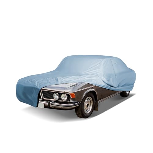 Image of iCarCover Premium Car Cover for 1968-1977 BMW E3, E9 Heavy Duty Waterproof All-Weather Automobiles Custom Fit Indoor Outdoor UV Snow Protection Covers with Straps and Bag