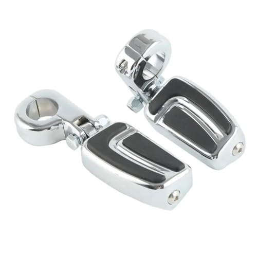 Repose-pieds de protection moteur de qualité supérieure noir chromé