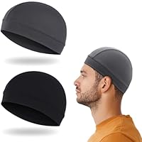 2 PCS Sottocasco Bici Estivo, Traspirante Estate sotto Fodera per Casco, Cappello da Ciclismo, Cappello Estivo da Bicicletta, ad Asciugatura Rapida, per Ciclismo, Arrampicata, Calcio, Moto