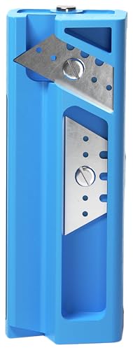 Knauf Kantenhobel mit 1 Arbeitsklinge und 3 Ersatzklingen – Gips-Hobel zum exakten Anfasen von Gipsfaser-Platten, Trockenbau-Hobel