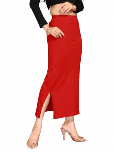 Image of ALYNE Blended Saree Shapewear Petticoat for Women, Women's Blended FullElastic with Drawstring Saree Shapewear, Skirts for Women,Shape Wear Dress for Saree