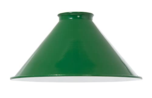 B&P Lamp® Green Industrial Cone Metal Shade