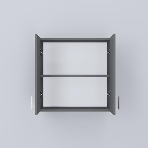 Image of SPECIALITY PANELS 2 Door Modular Wall Mounted Kitchen Cabinet with Adjustable Shelf in Space Saving Storage Unit Durable Engineered Wood Cupboard for Kitchen Living Room Organizer | DIY Assembly
