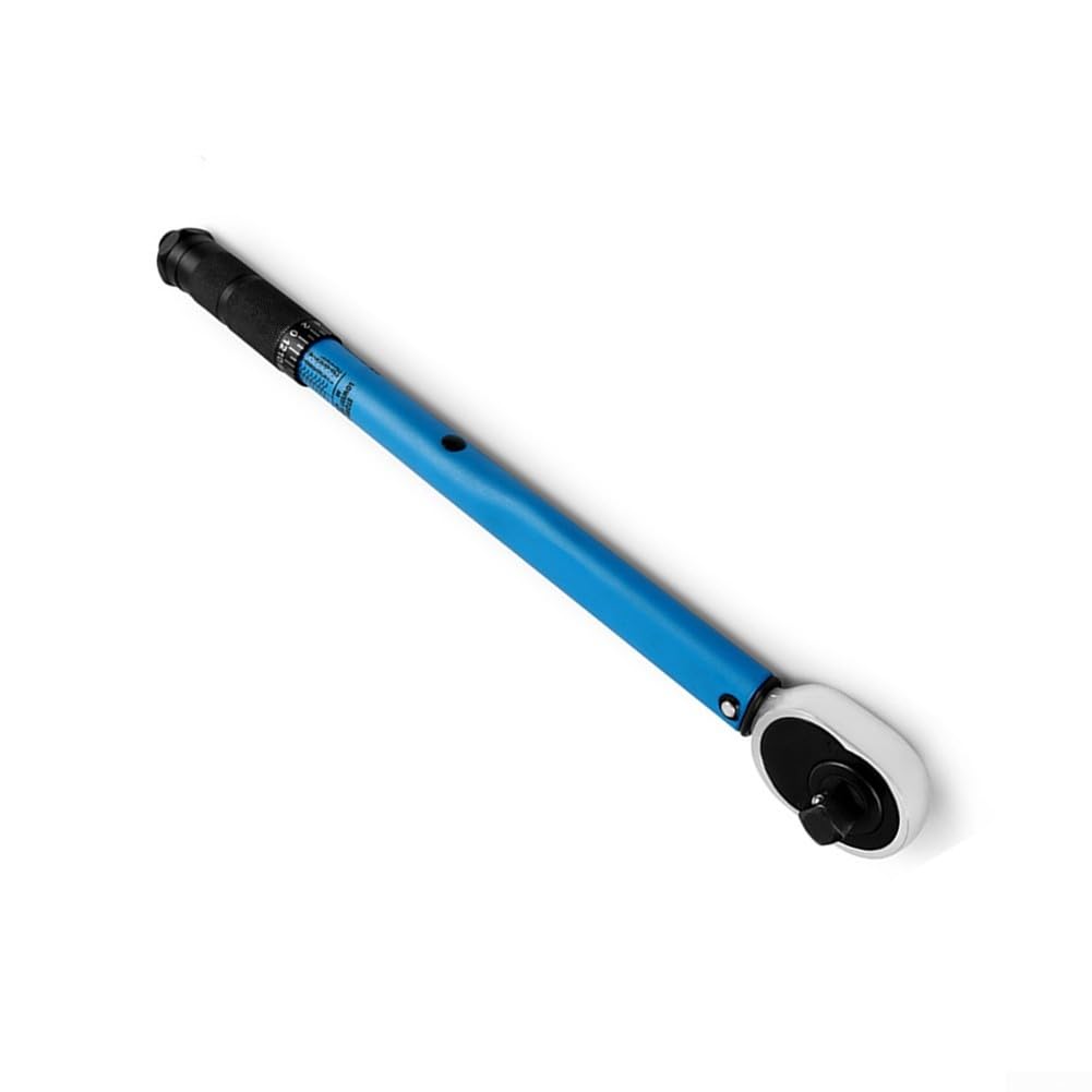 Llave dinamométrica de 1/2 pulgada de 20-220 Nm, llave de trinquete ajustable para reparación de bicicletas mecánica general azul (3/8 10-140N)