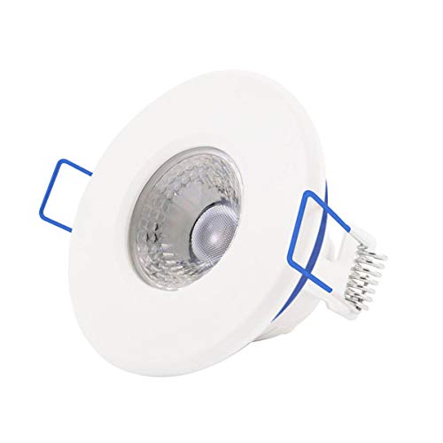 Click LED5400WH5CD Inceptor Nano 5 Fixed Compact White Dimmable LED Downlight - Cool White - Suitable for Domestic Living Rooms, Dining Rooms, Bathroom and Bedrooms