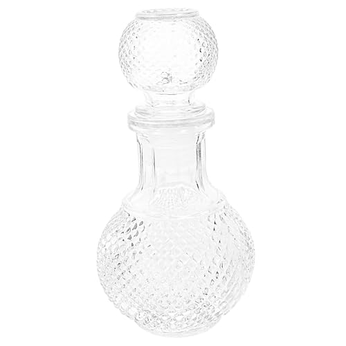 Uonlytech Distributeur de Liqueur Verre Transparent Carafe Créative pour Vin et Whisky Bouteille Épaisse pour Bar Maison Hôtel et Restaurant