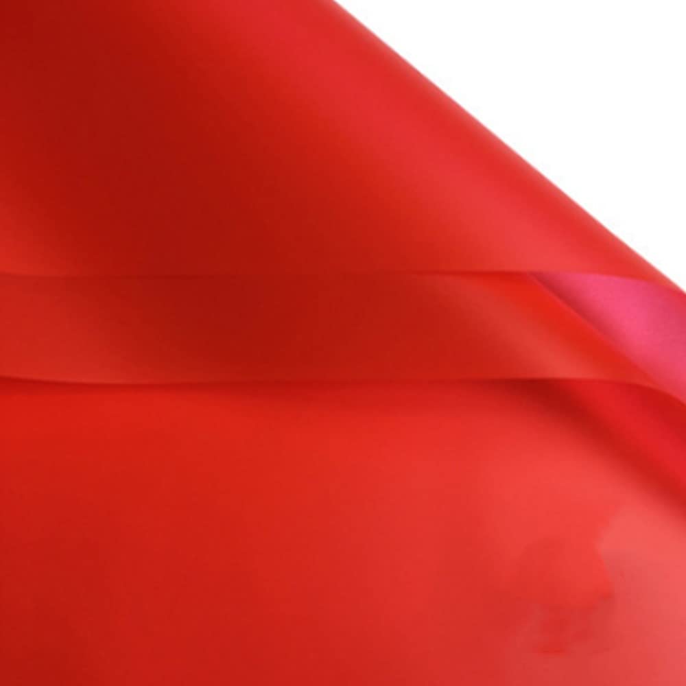 20 red sheets/Korean style flower wrapping paper, flower bouquet paper, DIY handicrafts, gift packaging or gift box packaging waterproof flower wrapping paper22.8x22.8 inches