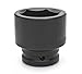 Armstrong 22-122 1-Inch Drive 6 Point Impact Socket 4-1/8-Inch