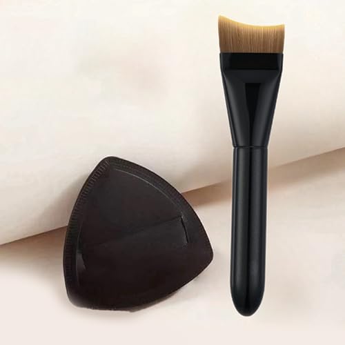 Cepillo del corrector de los cosméticos de la cara de los cepillos del maquillaje de Kabuki del top plano para el líquido, mezcla, polvo, crema, se ruborizan