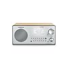 Sangean HDR-18 HD Radio/FM-Stereo/AM Wooden Cabinet Table Top Radio Silver
