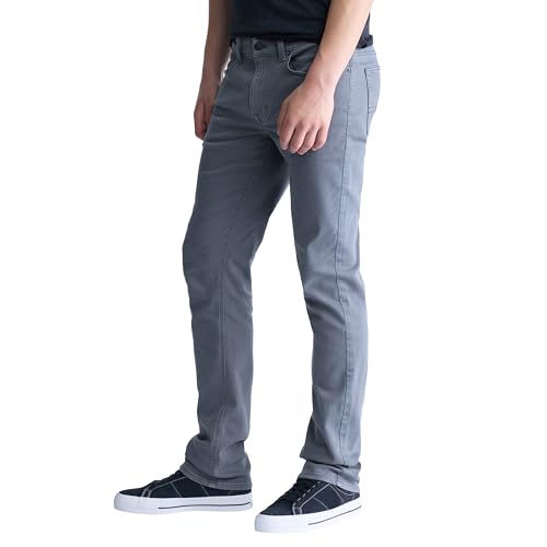 Buffalo David Bitton Men's Non-Denim Straight Leg Six French Terry Knit Pants with Stretch, Graphite, 36W x 32L by Buffalo David Bitton - Used condition - Image 2