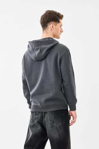 Image of SNITCH Men Casual Hoodie| Oversized Fit Hooded Neckline with Graphic Print & Long Sleeve| Soft Cotton-Polyester Blend for Daily Winter Wear & Streetwear